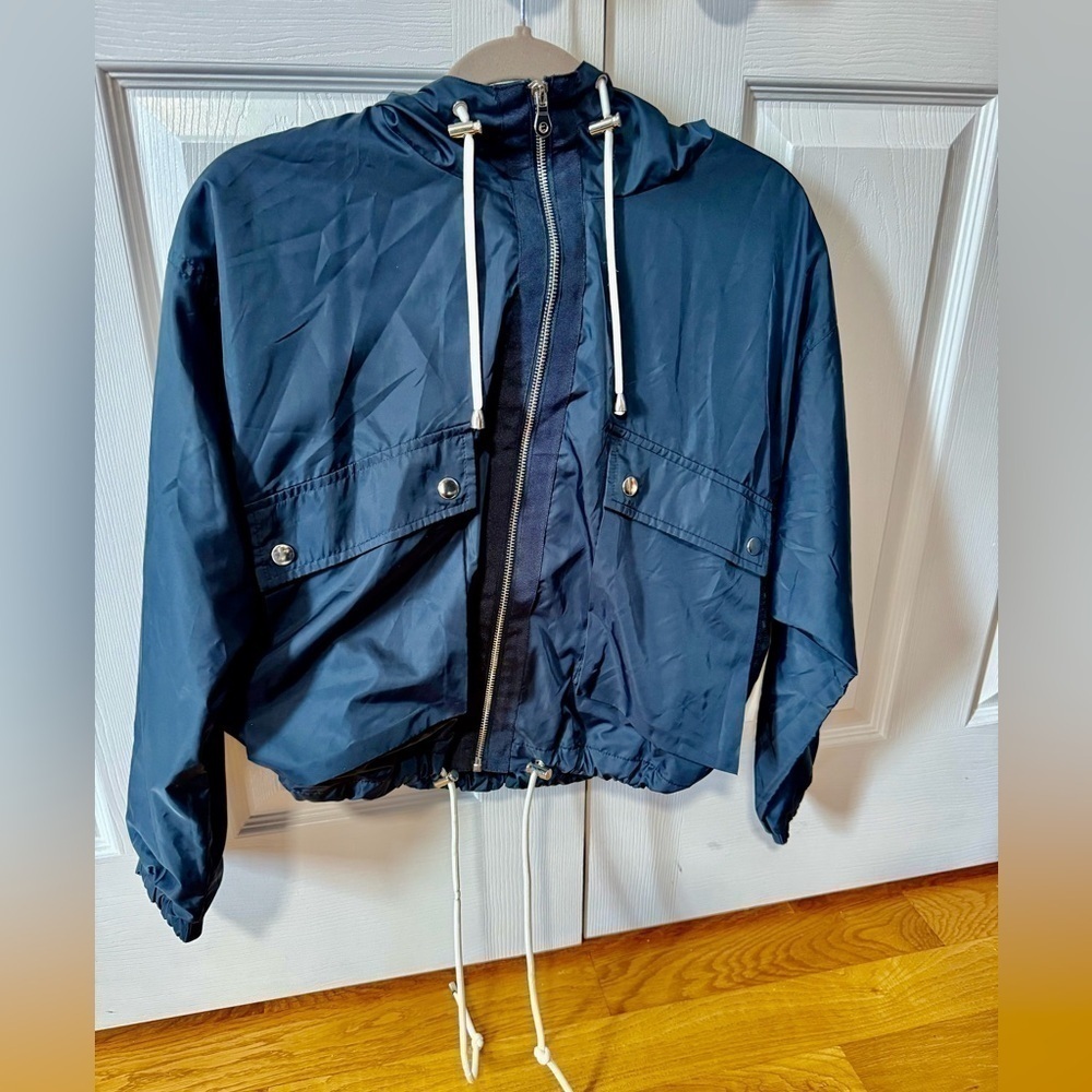 Women Forever 21 New Crop Rain Jacket Size S​​​​​​​​​​​​​